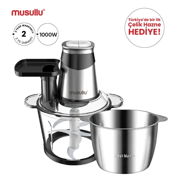 MUSULLU RONDO DOĞRAYICI - 3 Litre (Rendeli) MSL-1232-3