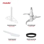 MUSULLU DOĞRAYICI VE ÖĞÜTÜCÜ - 2 Litre (Dokunmatik)  MSL-1227-2TS