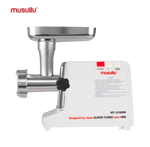 Musullu Et Kıyma, İçli Köfte, Salça, Sosis, Sucuk Makinesi 1800W