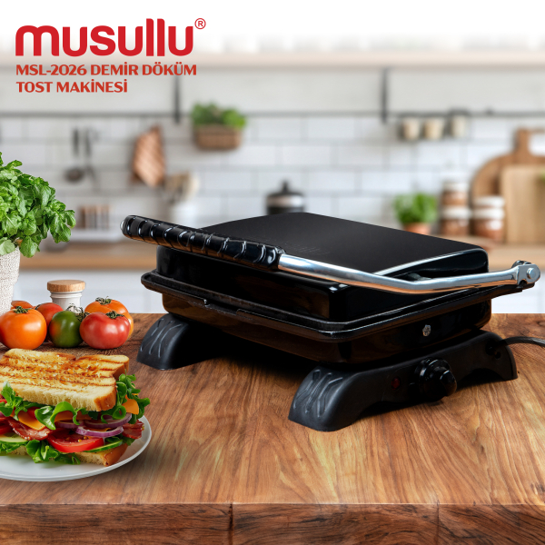 Musullu Msl-2026 Kantin Demir Döküm Tost Makinesi
