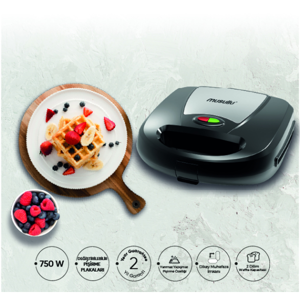 Musullu Tost ve Waffle Makinesi Msl-2038